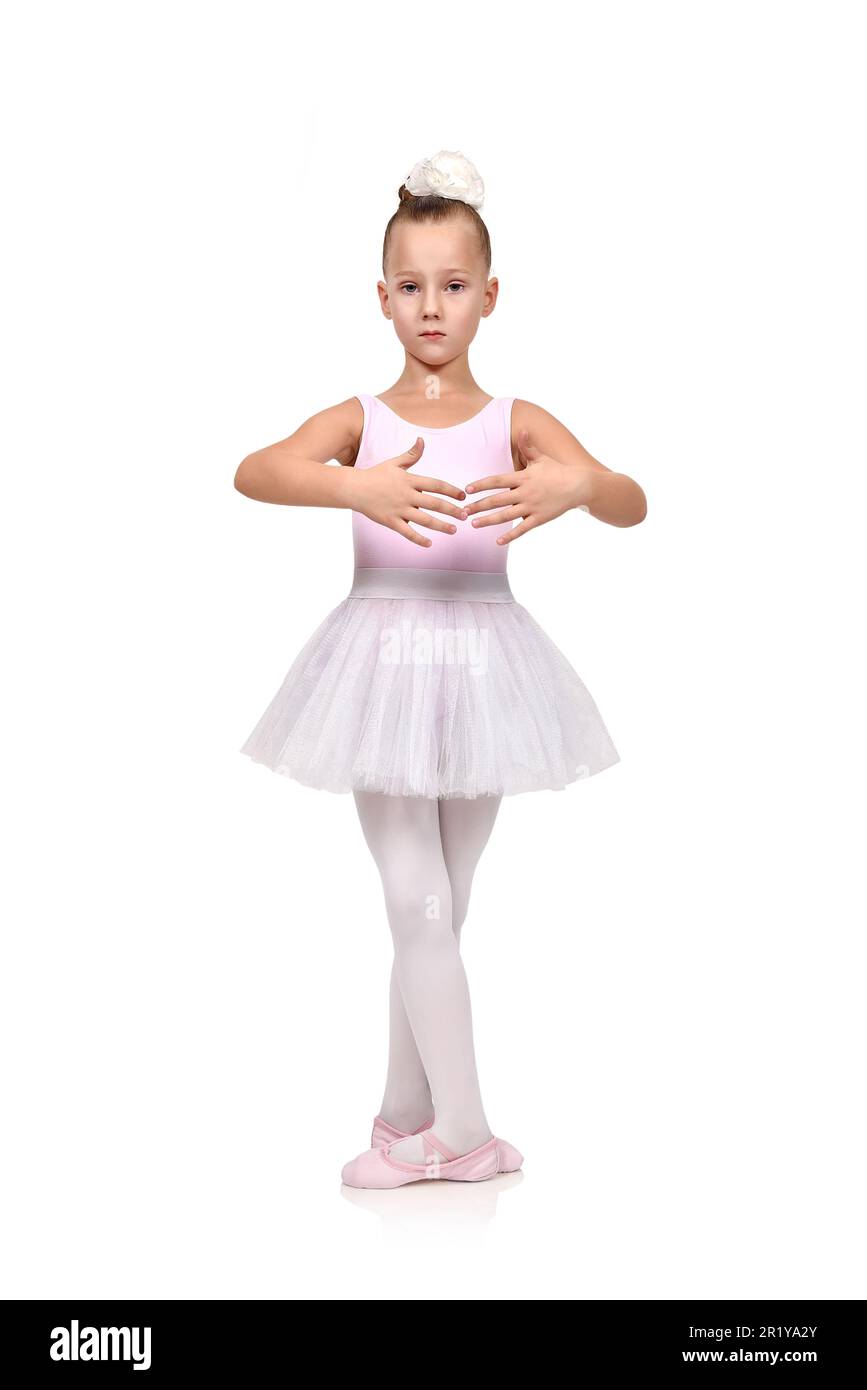La Petite Fille Rêve De Devenir Ballerine Dans Une Jupe Tutu Violette  Banque D'Images et Photos Libres De Droits. Image 87348300