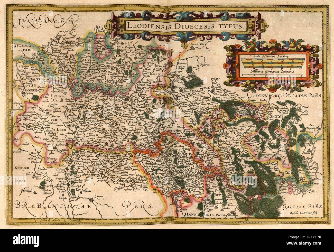 Carte Ancienne Du Bourbonnais (Allier) Par Mercator 1651 - Pièce Unique Faite Main