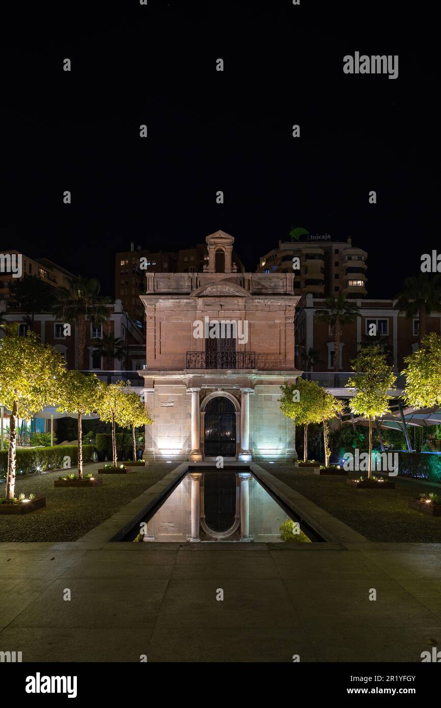 La chapelle du port de Malaga (la Capilla del Puerto de Malaga), Muelle Uno, Malaga, Espagne Banque D'Images