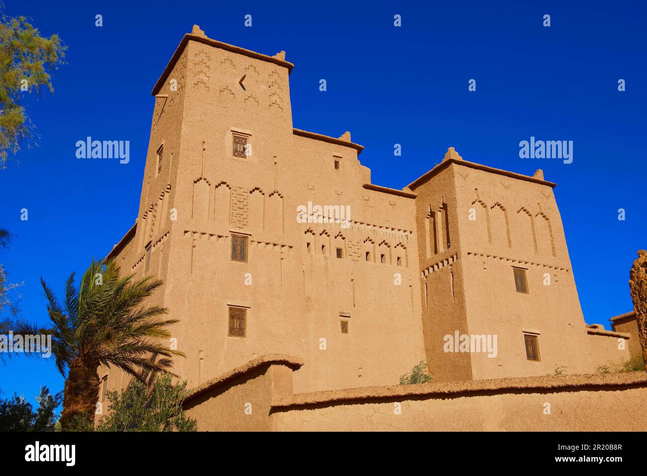 Ait Ben Moro, Kasbah Ben Moro, Skoura, Ouarzazate, Maroc Banque D'Images