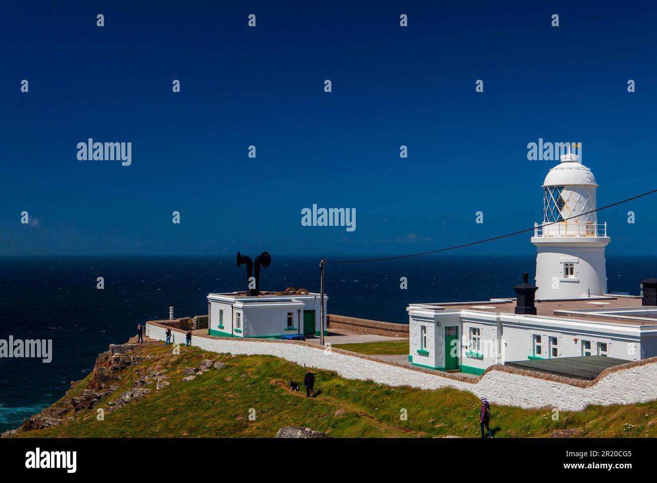 Lighthouse, Pendeen Head, Cornwall, Angleterre, Royaume-Uni Banque D'Images