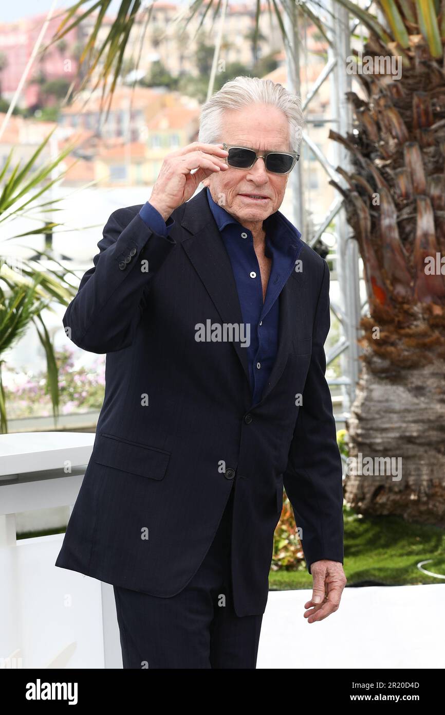 16 mai 2023, Cannes, Côte d'Azur, France: L'acteur AMÉRICAIN MICHAEL DOUGLAS assiste au photocall avant de recevoir la Palme d'Or honoraire, le Prix de réalisation à vie lors du Festival annuel de Cannes 76th au Palais des Festivals sur 16 mai 2023 à Cannes, France (Credit image: © Mickael Chavet/ZUMA Press Wire) USAGE ÉDITORIAL SEULEMENT! Non destiné À un usage commercial ! Banque D'Images