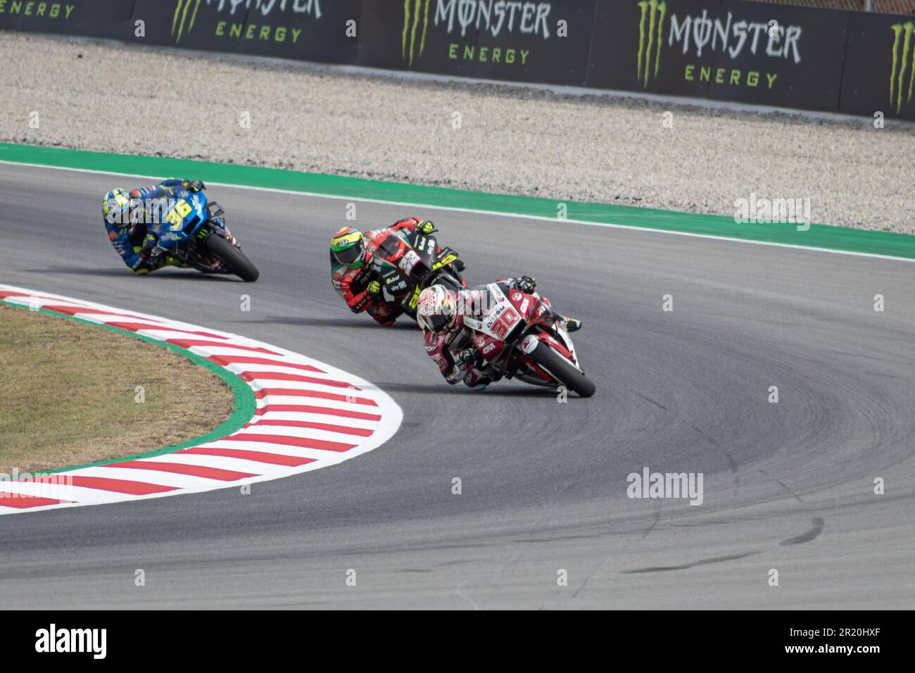 MONTMELLO, ESPAGNE-4 JUIN 2021: Takaaki Nakagami sur sa Honda RC213V #30 (Team: LCR Honda Castrol/Idemitsu), Championnat du monde MotoGP 2021 Banque D'Images