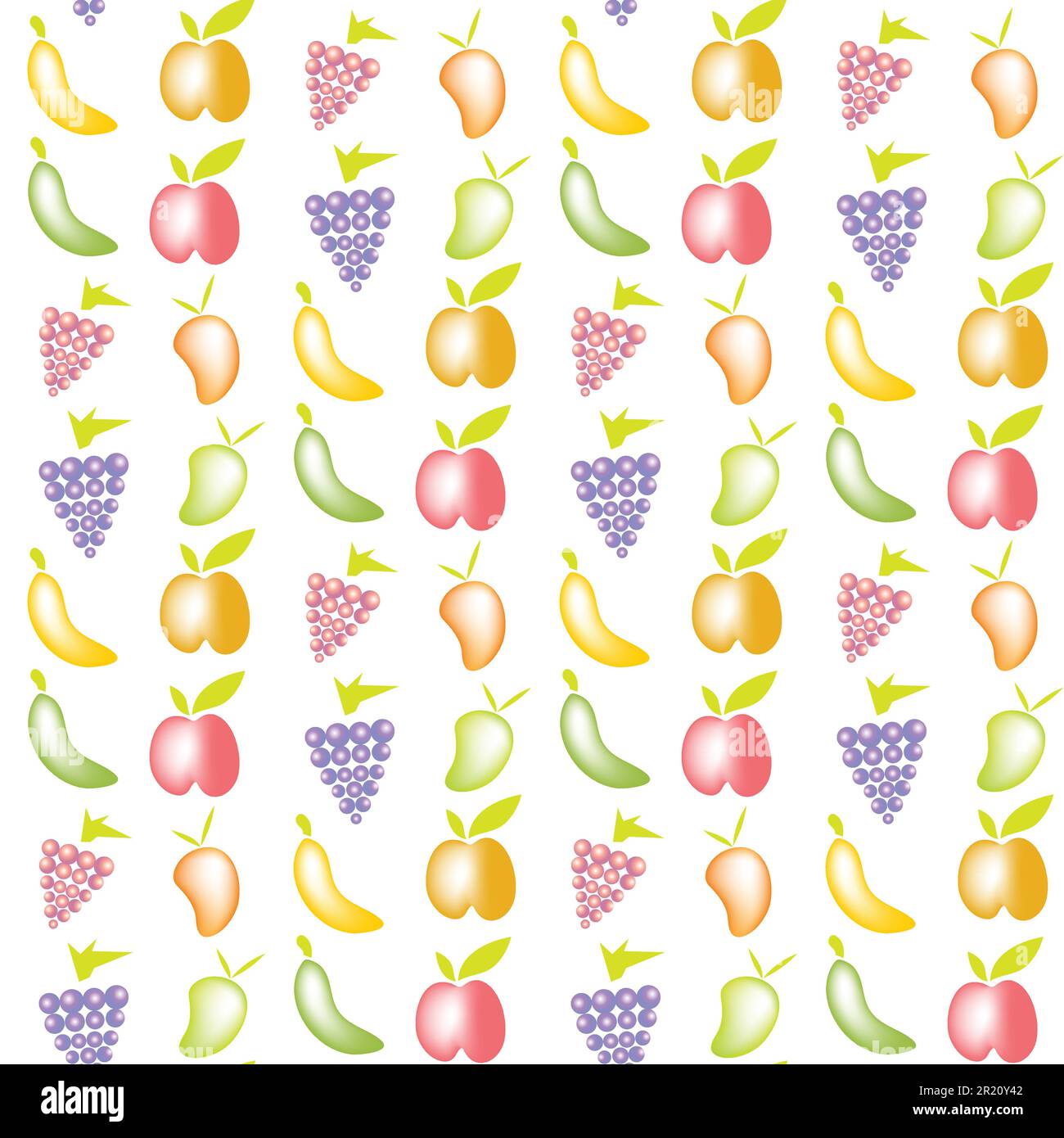Motif sans couture avec fruits Illustration de Vecteur