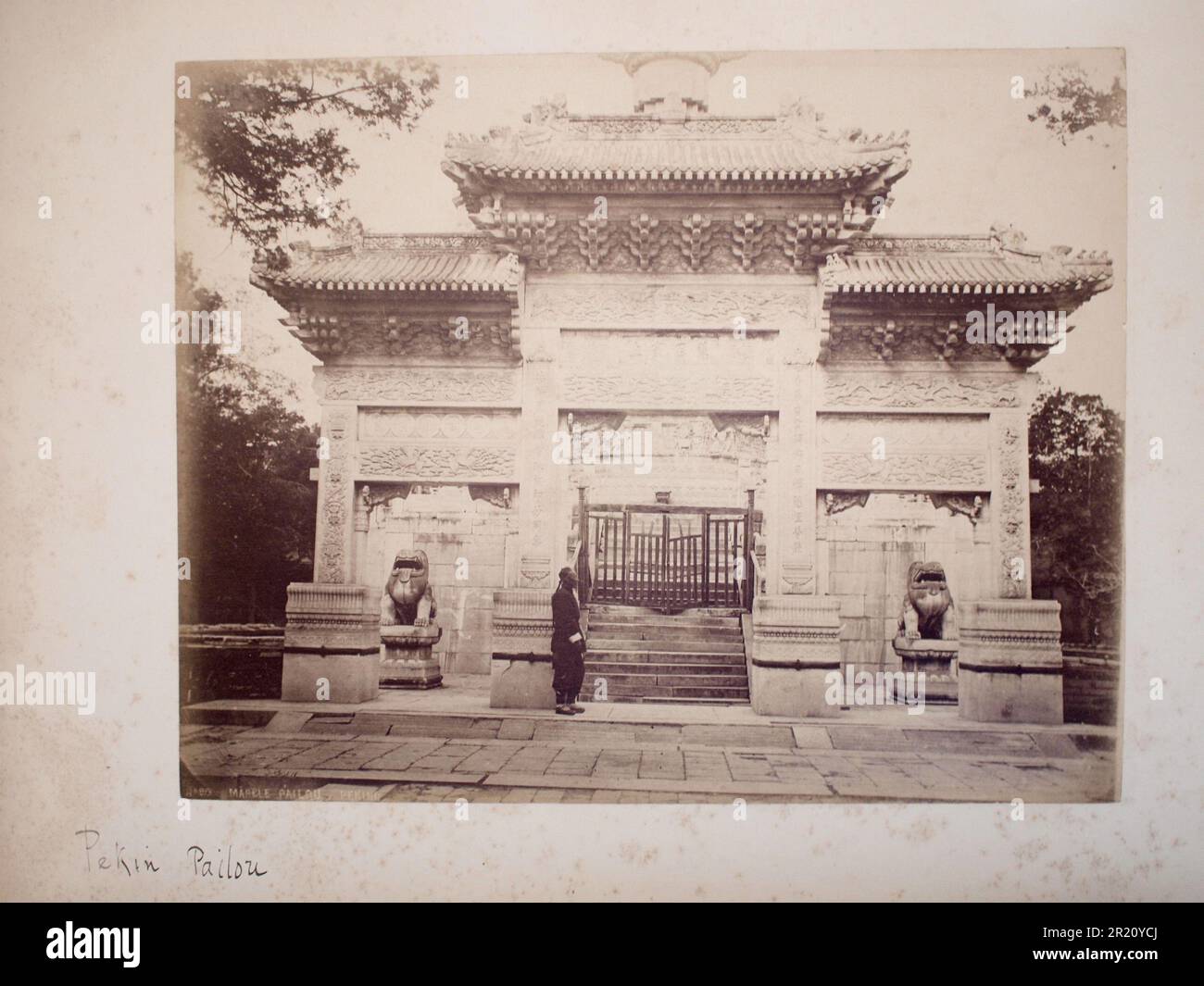 Thomas Childs photographies de Chine. Childs était photographe et ingénieur d'Angleterre. Ses images sont de 1870s et 1880s, quelques-unes des premières images de Chine. Banque D'Images