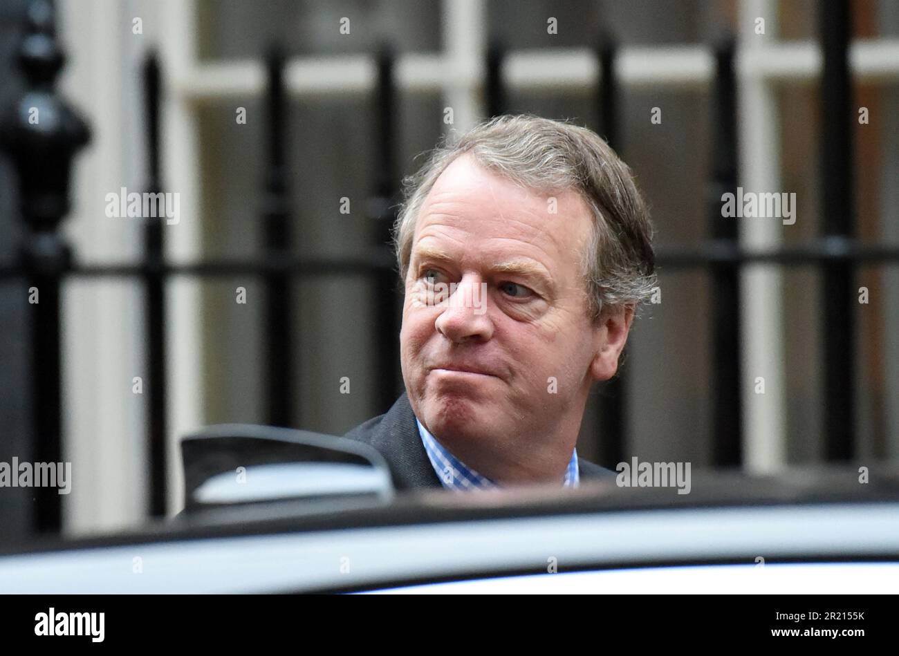 Alister Jack, secrétaire écossais, arrive à Downing Street pour une réunion du cabinet dans le cadre de la pandémie du coronavirus COVID-19. Banque D'Images