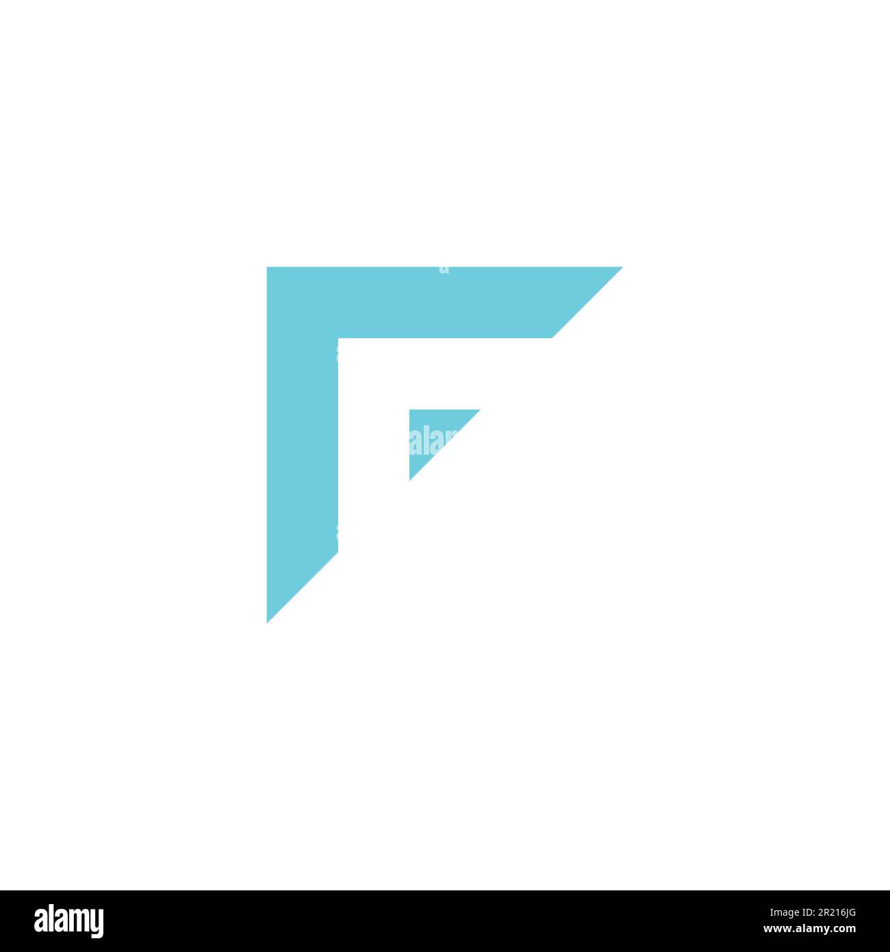 Triangle de lettre r et F géométrique symbole simple logo vecteur Illustration de Vecteur
