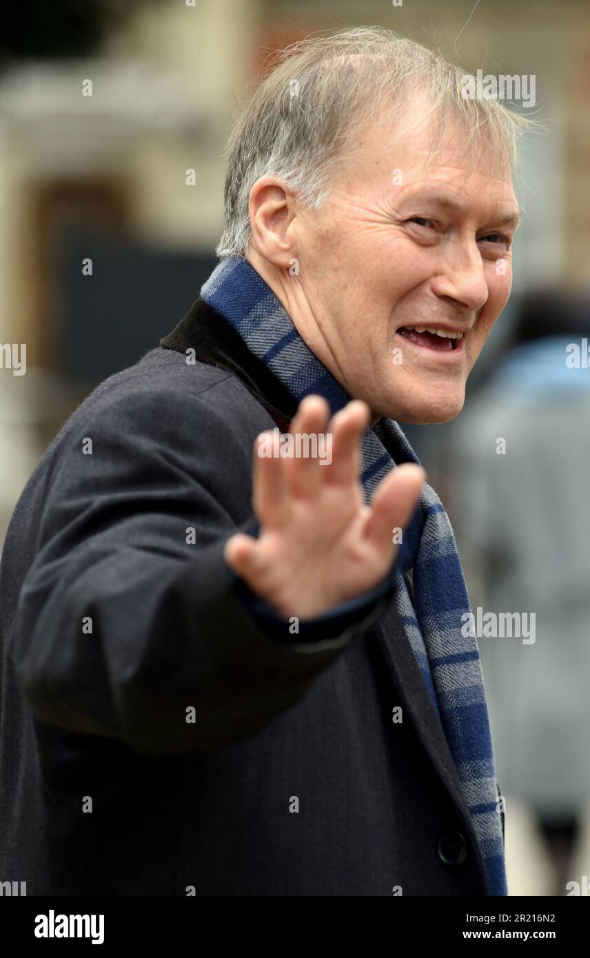Sir David Amess, député conservateur de Southend West, en dehors du Parlement britannique Banque D'Images