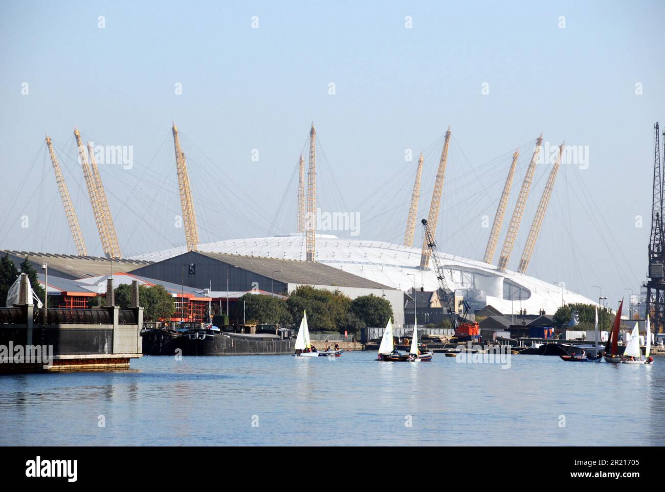 The O2 Arena un stade intérieur polyvalent au centre du complexe de loisirs O2 sur la péninsule de Greenwich, dans le sud-est de Londres. Il a ouvert dans sa forme actuelle en 2007. Il dispose de la deuxième plus grande capacité de sièges de n'importe quelle salle en intérieur au Royaume-Uni, Banque D'Images