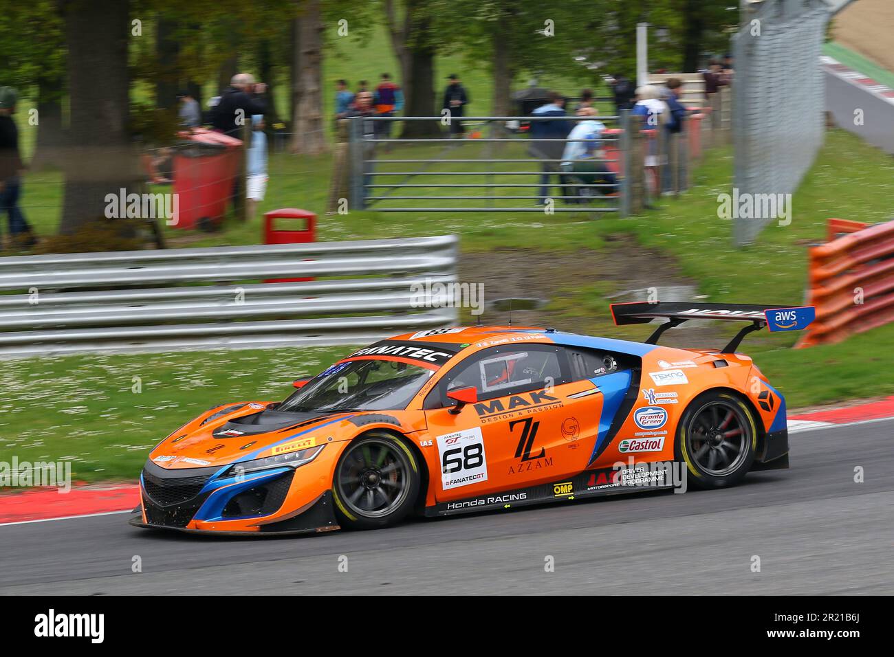 Erwin Zanotti - Nova Race - conduite de la Honda NSX GT3 numéro 68 dans le défi mondial GT Europe Sprint Cup 2023 à Brands Hatch en mai 2023 Banque D'Images