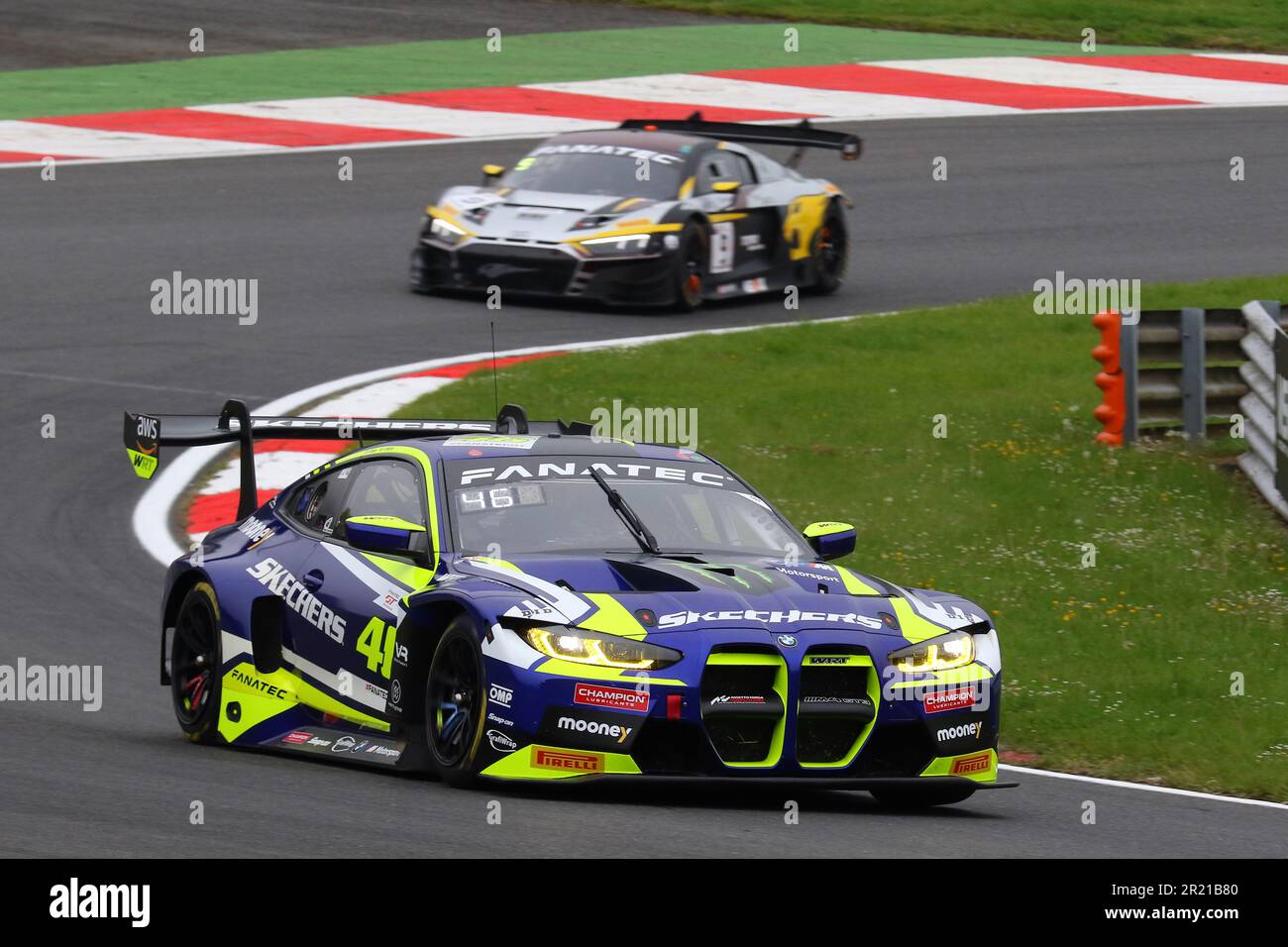 Valentino Rossi - Team WRT - pilote MW M4 GT3 numéro 46 à la coupe Sprint GT World Challenge Europe 2023 à Brands Hatch en mai 2023 Banque D'Images