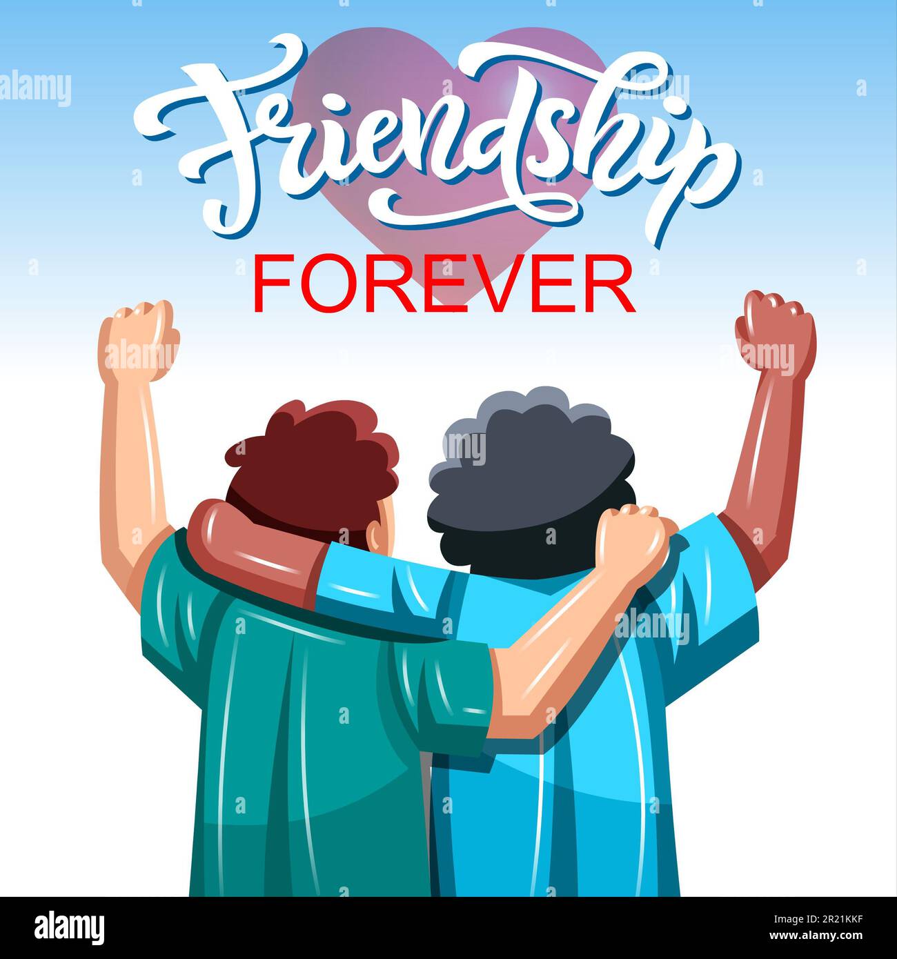 Journée internationale de l'amitié - l'amitié pour toujours Banque D'Images