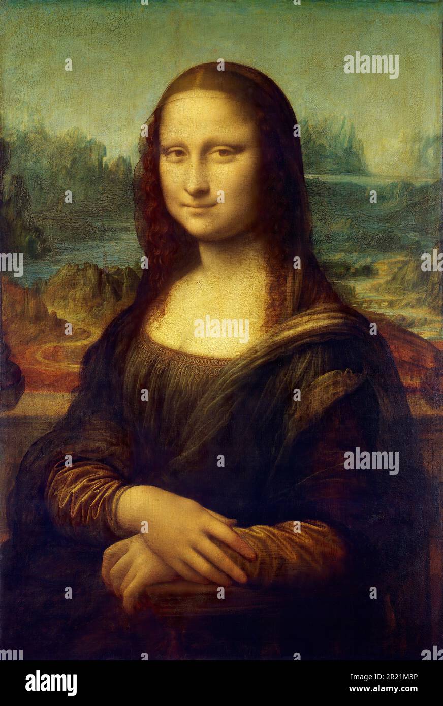 Leonardo da Vinci (1452 - 1519) 'Dona Lisa' la Gioconda. Reproduction de l'Encyclopédie mondiale « trésors de la culture mondiale ». 2009 Banque D'Images