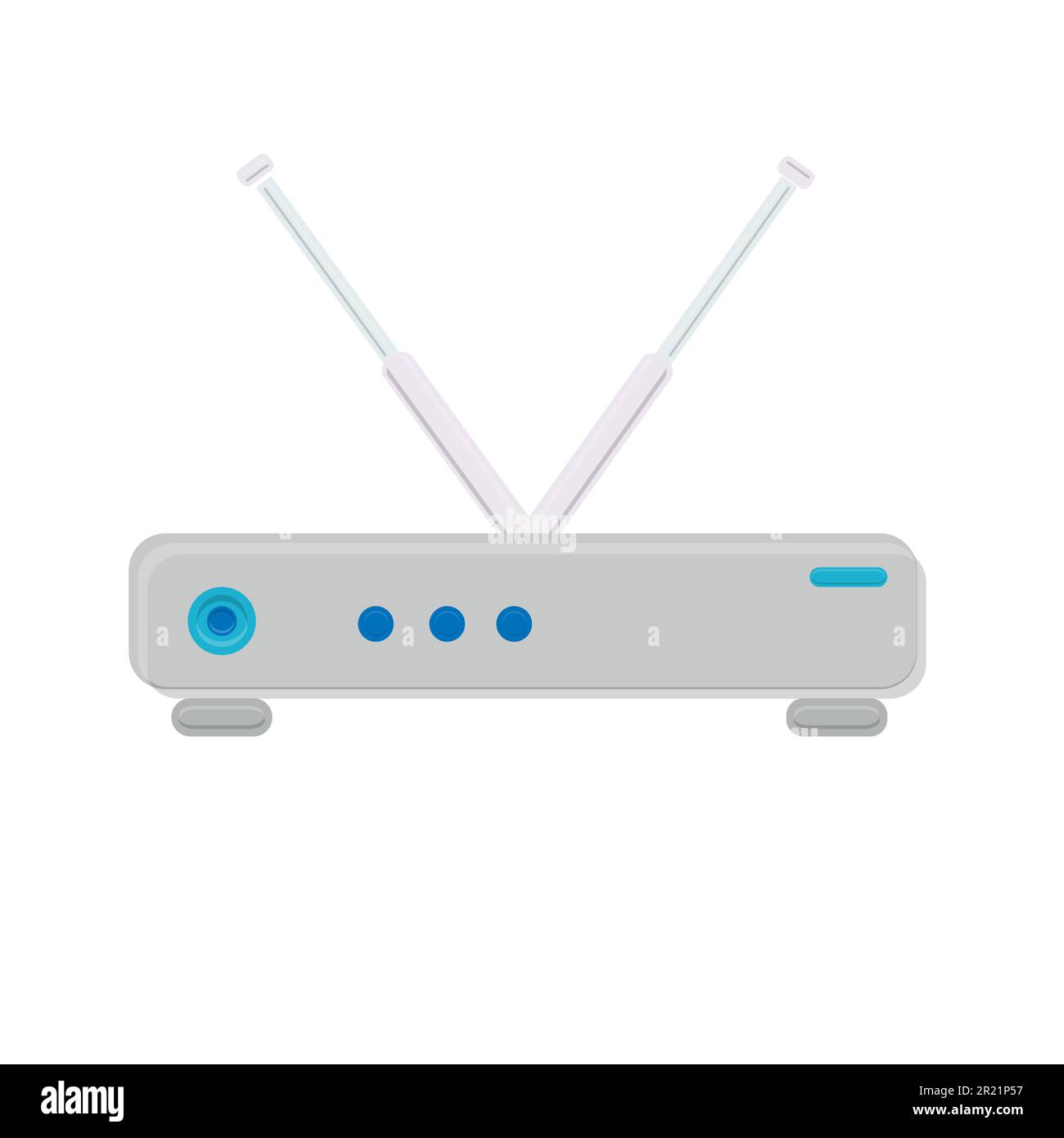 Illustration vectorielle blanc icône plate simple moderne numérique wi-fi routeur modem pour Internet sans fil isolé sur fond blanc. Concept : comp Illustration de Vecteur Illustration vectorielle blanc icône plate simple moderne numérique wi-fi routeur modem pour Internet sans fil isolé sur fond blanc. Concept : comp Illustration de Vecteur