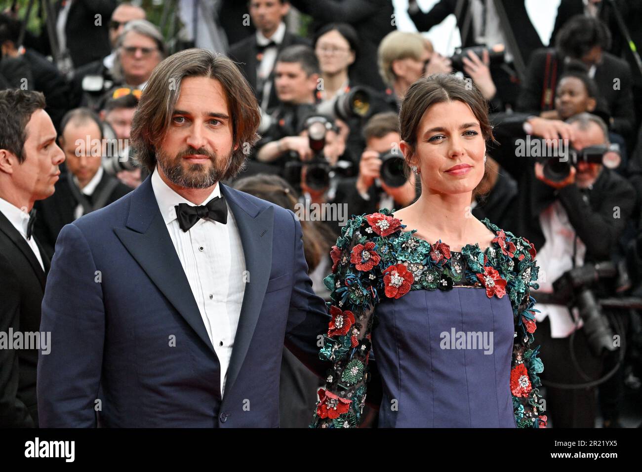 Cannes, France. 16th mai 2023. Dimitri Rassam, Charlotte Casiraghi participant à la cérémonie d'ouverture du Festival du film de Cannes 76th à Cannes, France sur 16 mai 2023. Photo de Julien Reynaud/APS-Medias/ABACAPRESS.COM crédit: Abaca Press/Alay Live News Banque D'Images