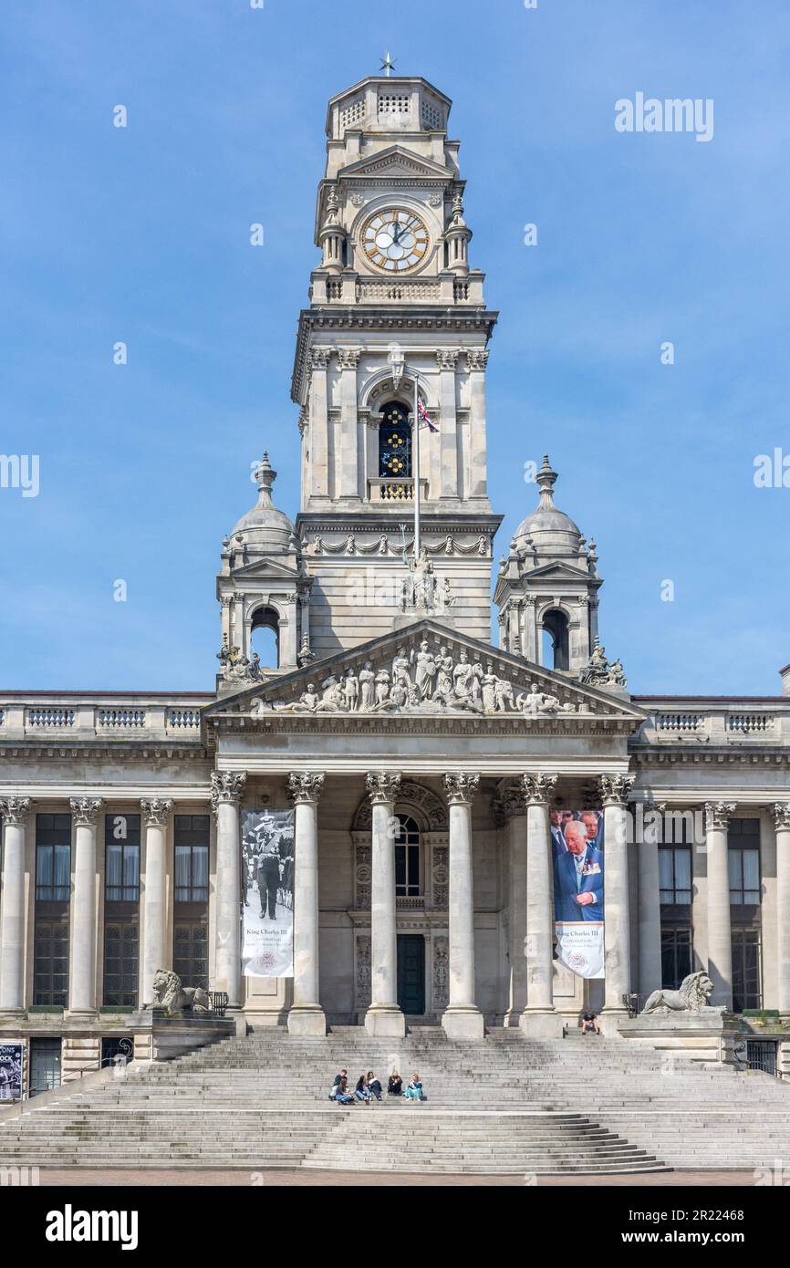 Portsmouth Guildhall, Guildhall Square, Portsmouth, Hampshire, Angleterre, Royaume-Uni Banque D'Images