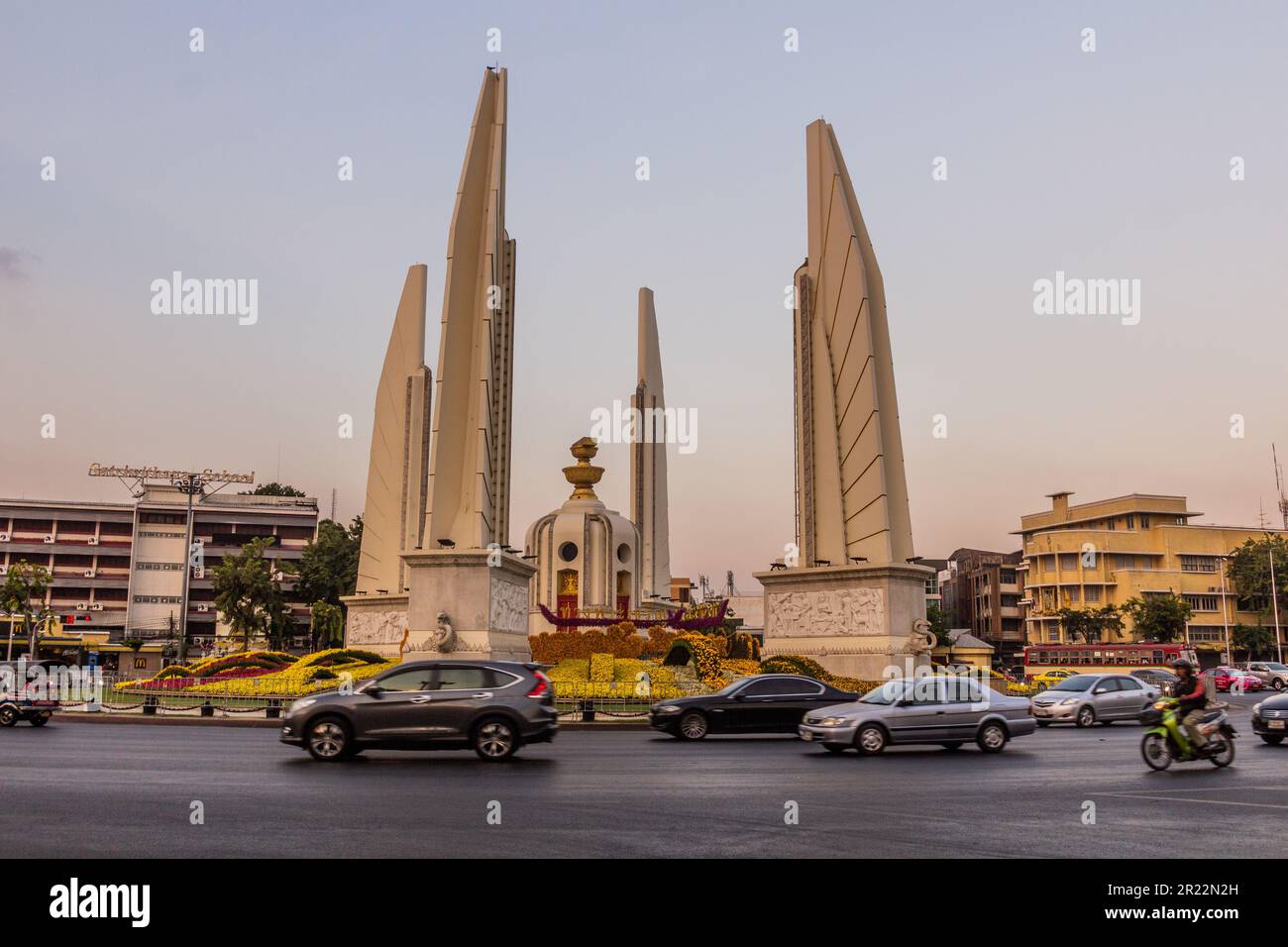 BANGKOK, THAÏLANDE - 15 DÉCEMBRE 2019 : Monument de la démocratie à Bangkok, Thaïlande Banque D'Images