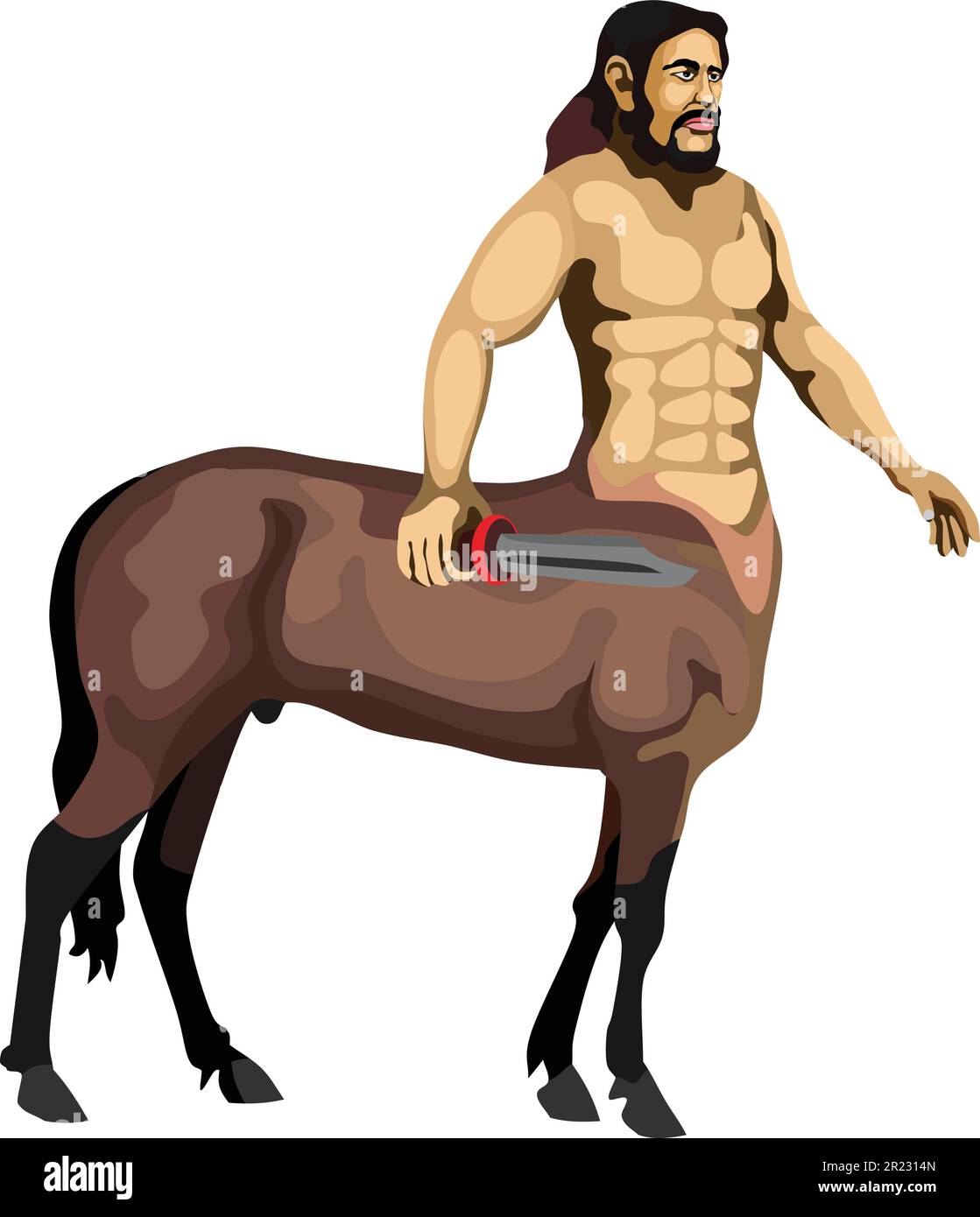 Vecteur de figure Centaur Myth Illustration de Vecteur