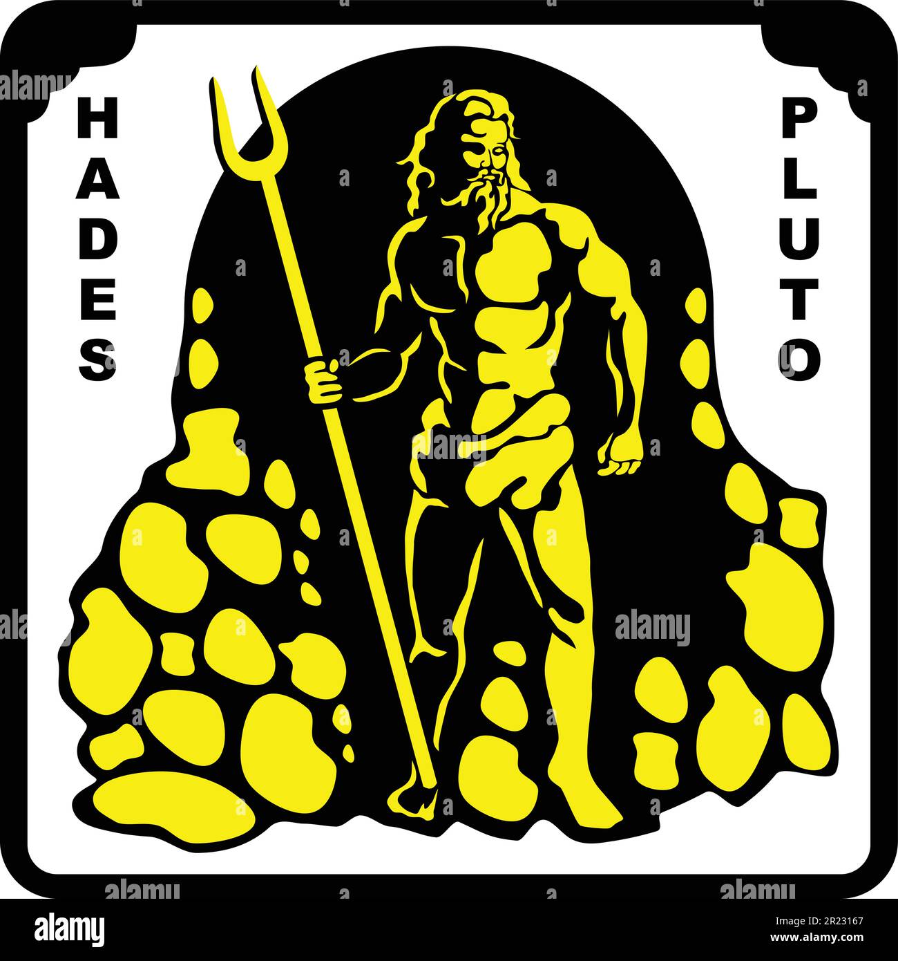 Hadès Pluton Déité du grec et de Rome Illustration de Vecteur