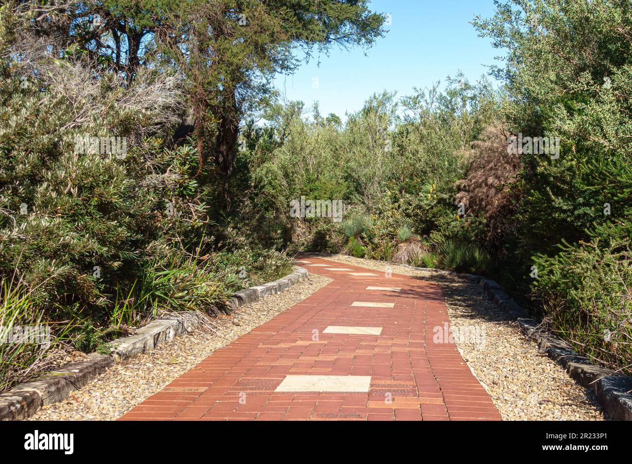Australia's Memorial Walk au North Head Sanctuary à Manly, Sydney Banque D'Images