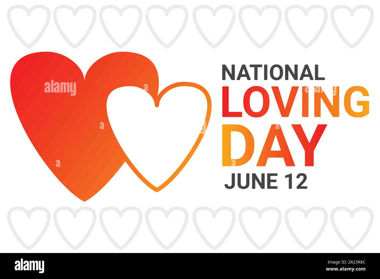 Journée nationale de l'amour. 12 juin. Illustration vectorielle adaptée aux cartes de vœux, affiches et bannières. Illustration de Vecteur