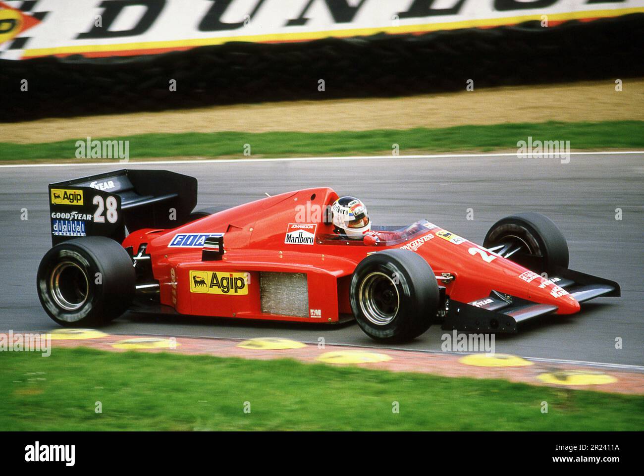 Stephan Johansson pilotant sa Ferrari 156 dans l'Europe GP Brands Hatch Kent Royaume-Uni Banque D'Images