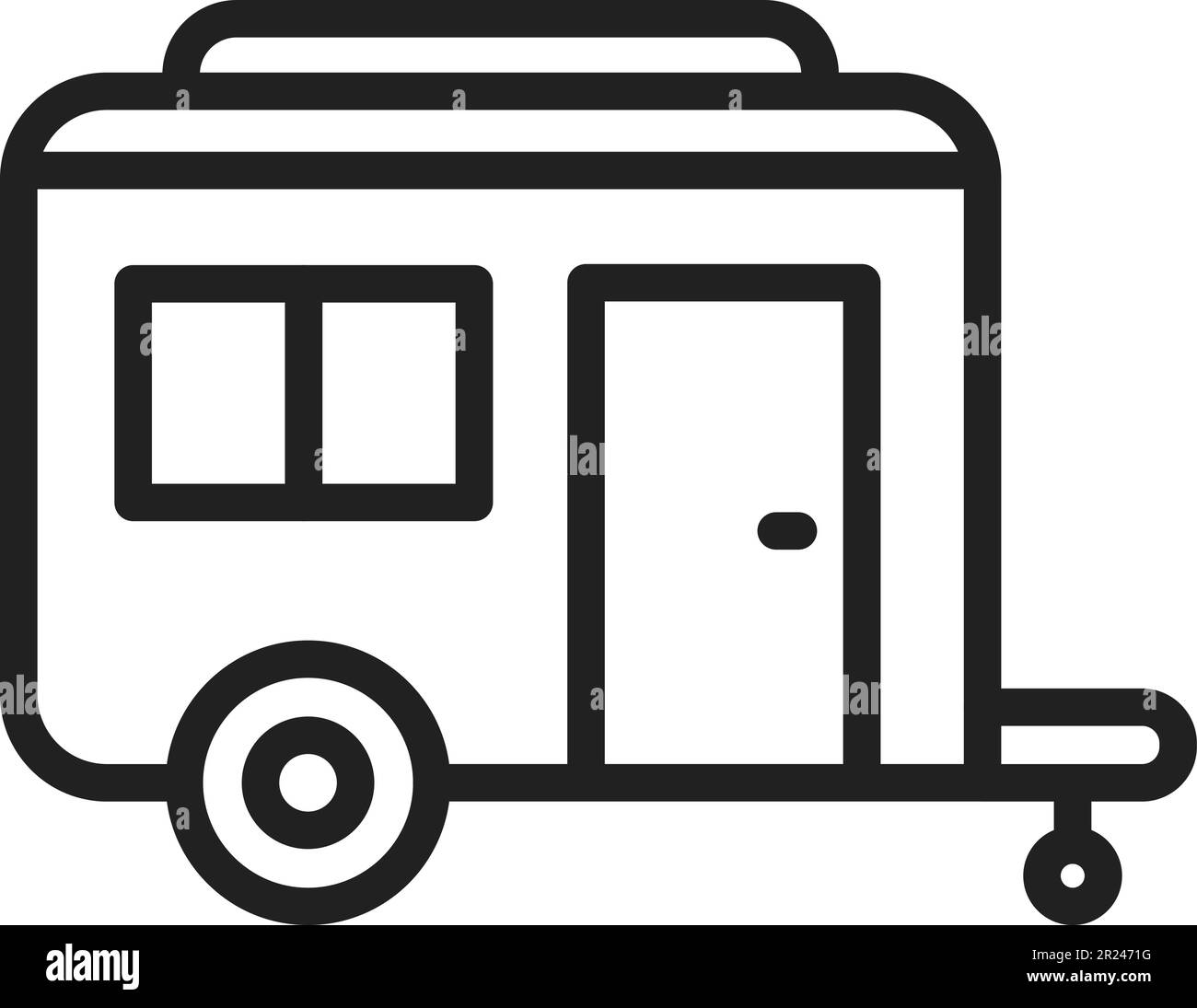 Image vectorielle de l'icône Caravan. Illustration de Vecteur