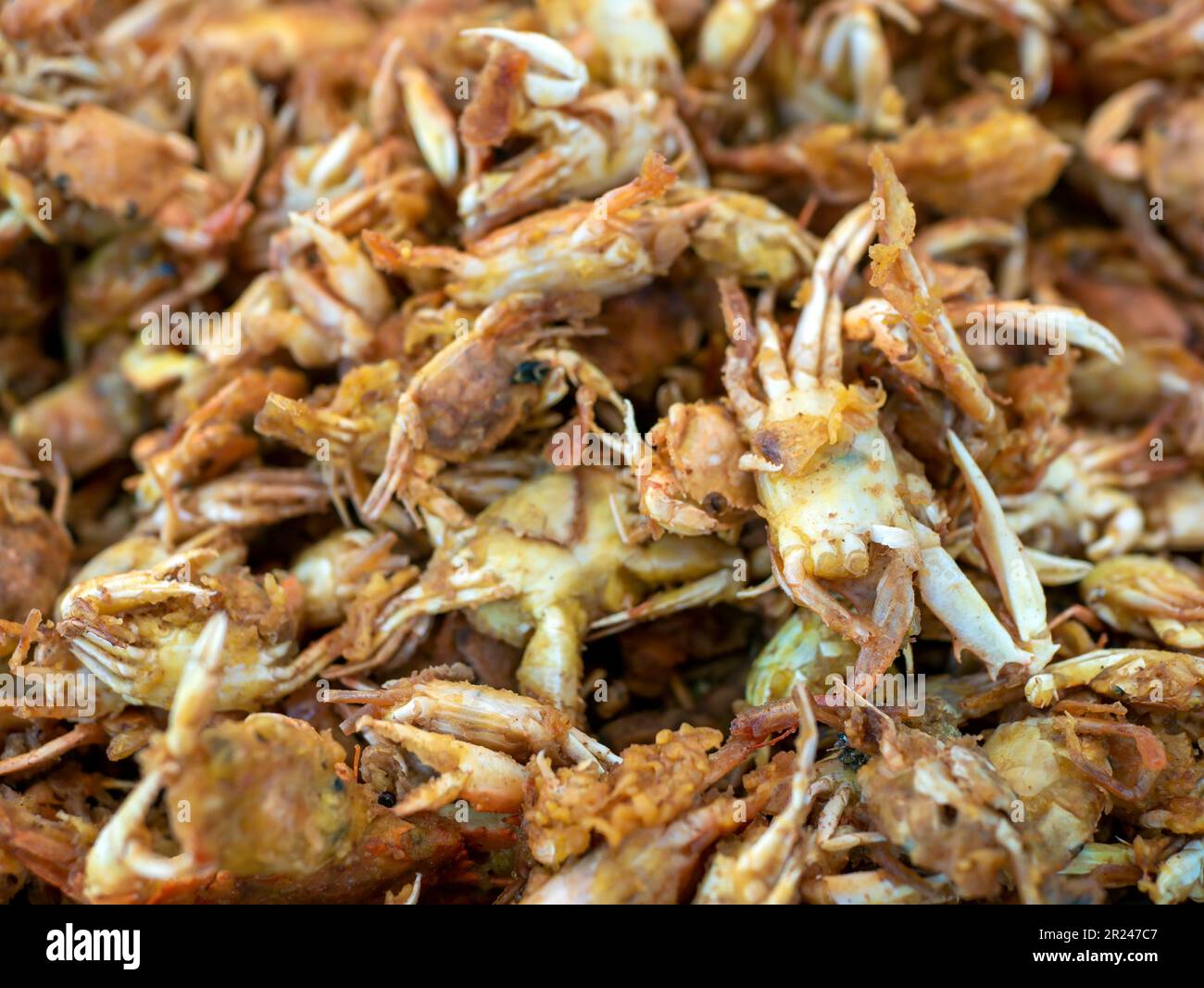 Farines de fruits de mer frais frits à Parangtritis Beach, Yogyakarta, Indonésie Banque D'Images