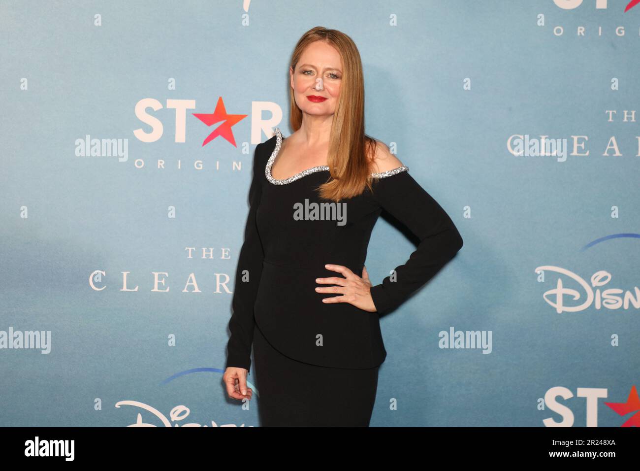 Sydney, Australie. 17th mai 2023. Les acteurs et les membres d'équipage du film assistent à la première de Sydney de la série Disney+ Star Original, THE CLEARING à Sydney Theatre Company, Wharf 4/5, 15 Hickson Rd, Walsh Bay. Photo : Miranda Otto. Credit: Richard Milnes/Alamy Live News Banque D'Images