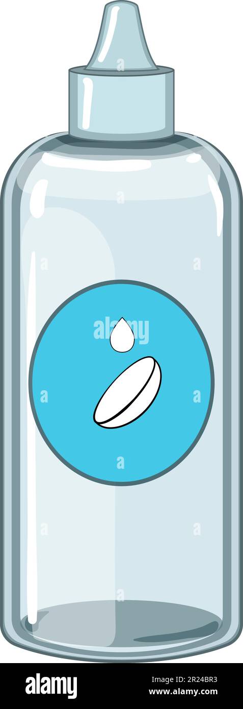 illustration vectorielle de la solution de lentilles de contact optiques Illustration de Vecteur