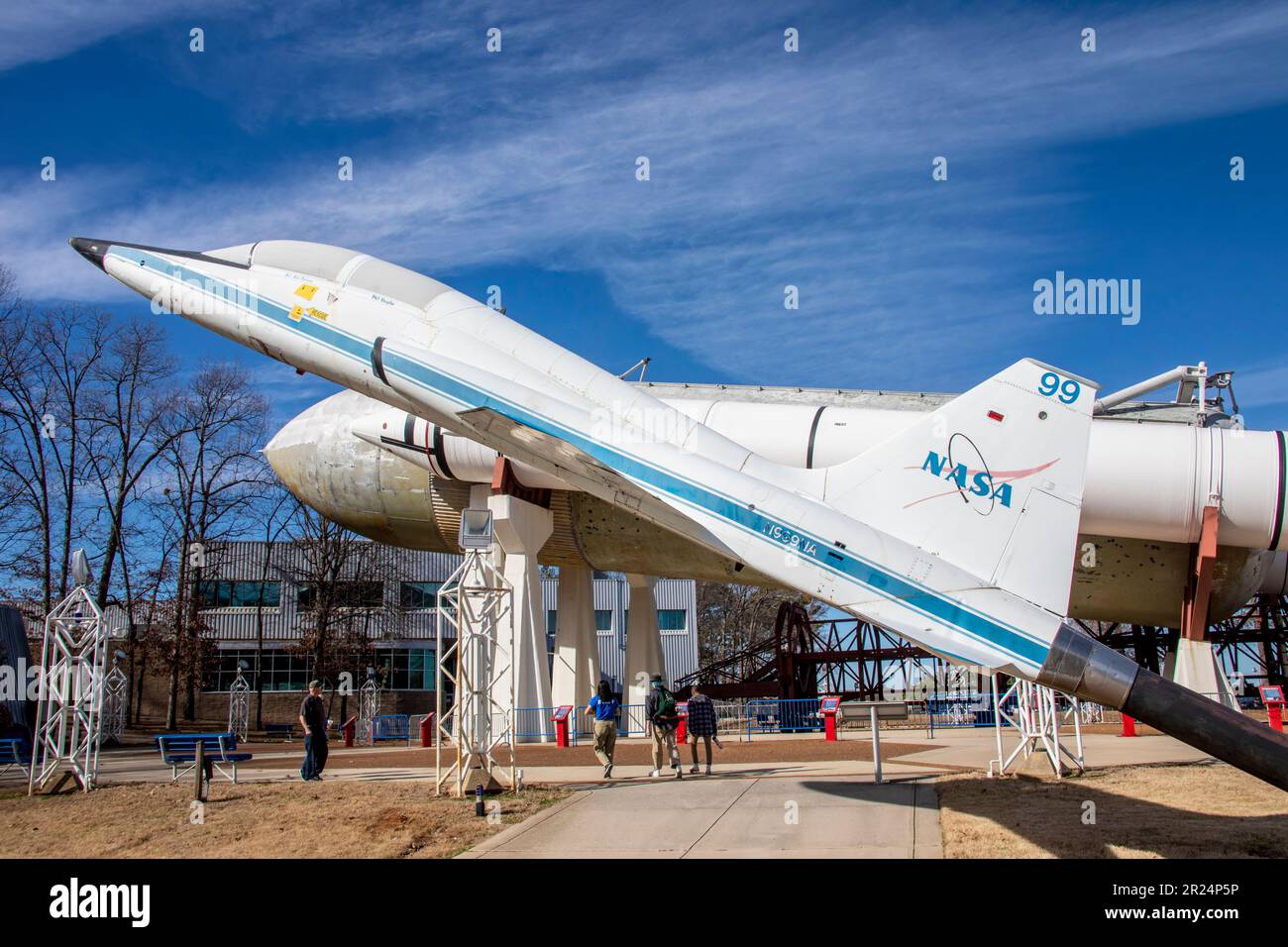 Huntsville USA 10th Fév 2023: Le T-38 talon aux États-Unis Space Rocket Center. Il a été utilisé par la Force aérienne comme entraîneur supersonique à deux places. Banque D'Images