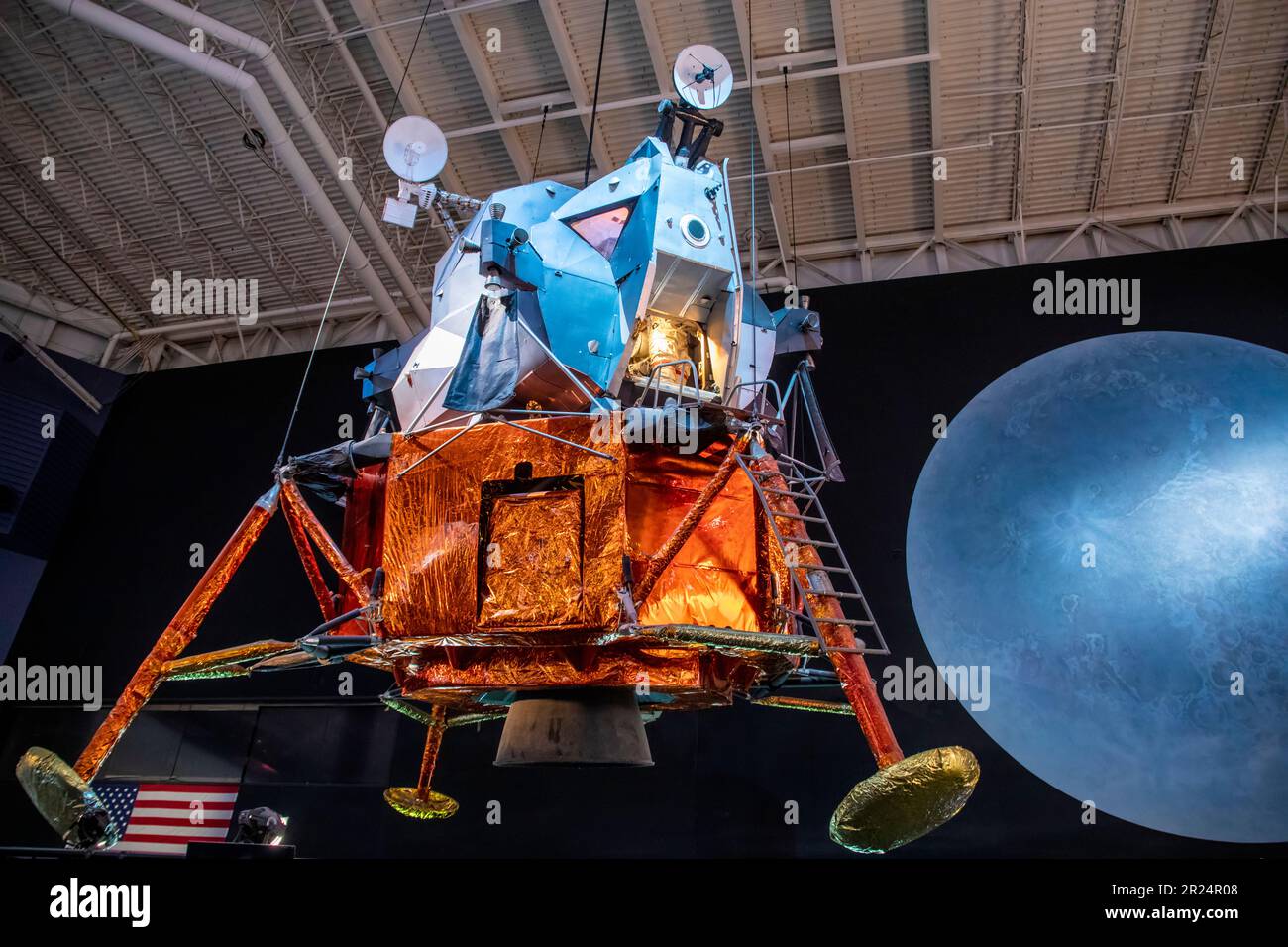 Houston USA 4th février 2023: Le module Lunar LTA-8 au centre spatial de Houston. Il s'agissait de l'article de test de vide thermique et de la première production. Banque D'Images