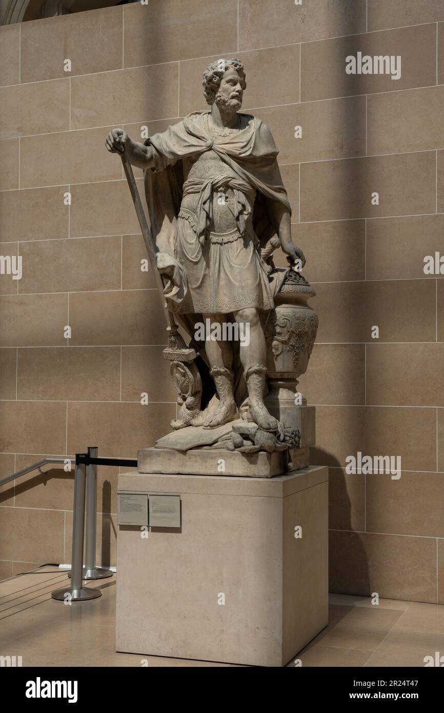 Paris, France - 05 13 2023 : Musée du Louvre. Hannibal par Sébastien Slodtz Banque D'Images