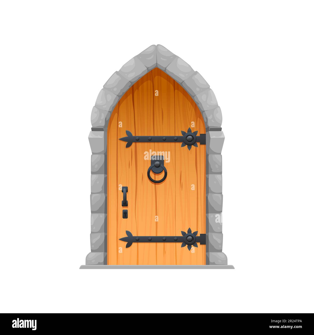 Décoration Porte De Château Hanté 360 DEGREES - 76x152cm - Coloré Pour Halloween