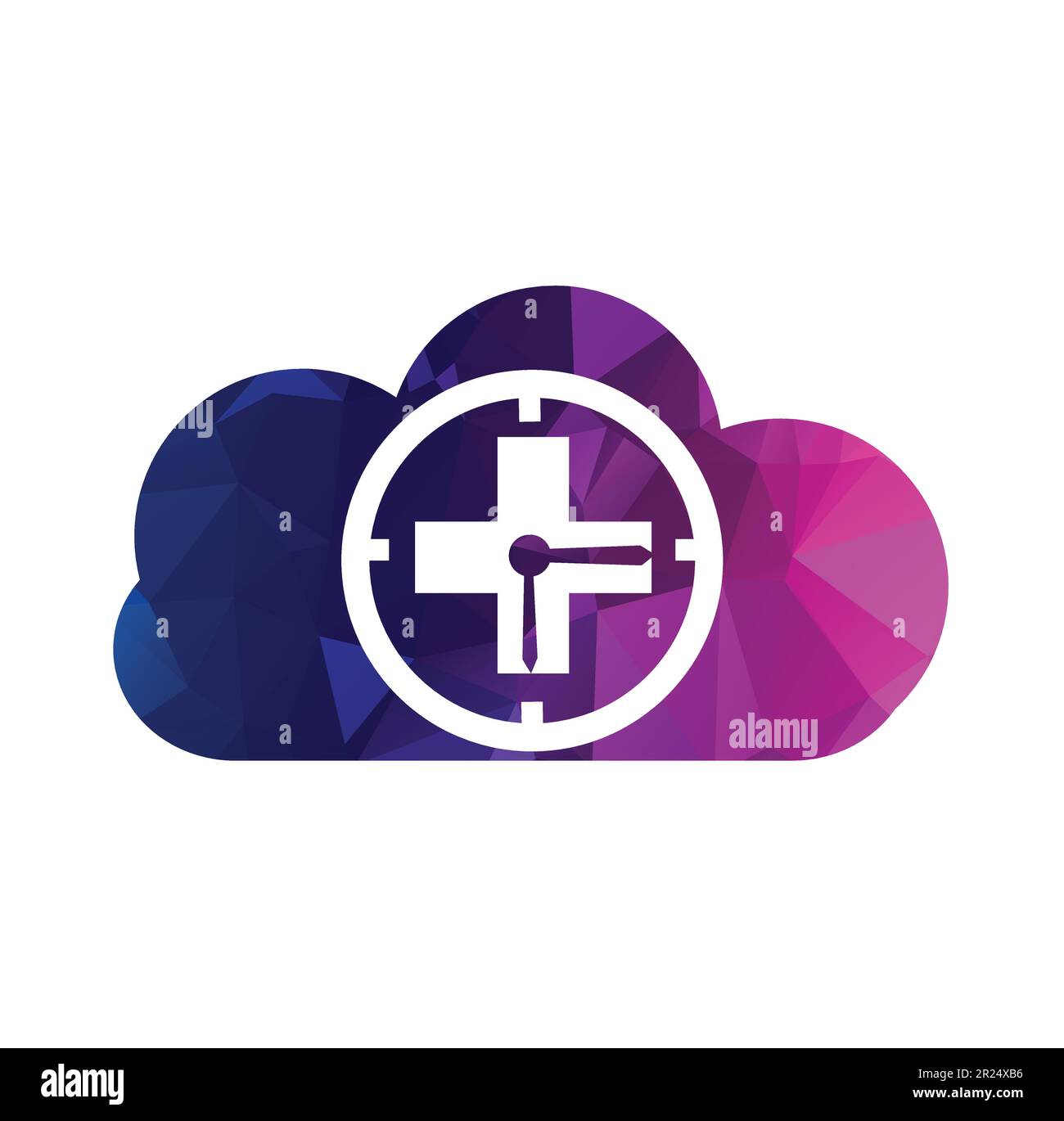 Time Medical logo Icon modèle de conception Vector Medical Time logo Illustration de Vecteur