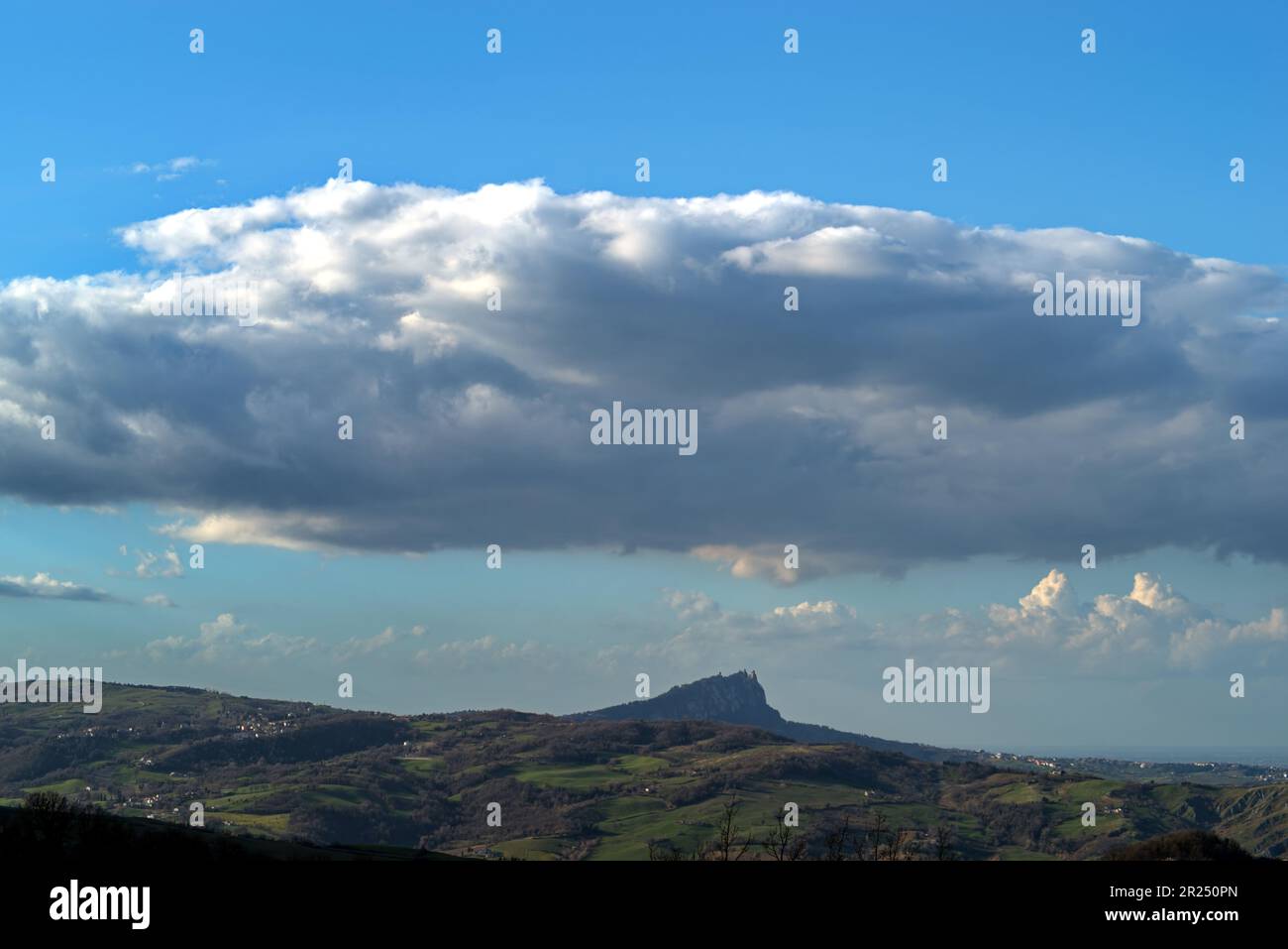 veduta panoramica del Monte Titano a Saint-Marin Banque D'Images