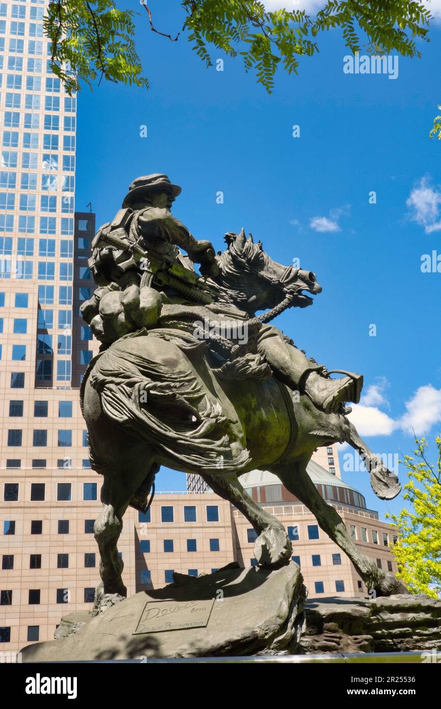 America's Response Monument, de Oppresso Liber, Liberty Park au World Trade Center, NYC, USA 2023 Banque D'Images