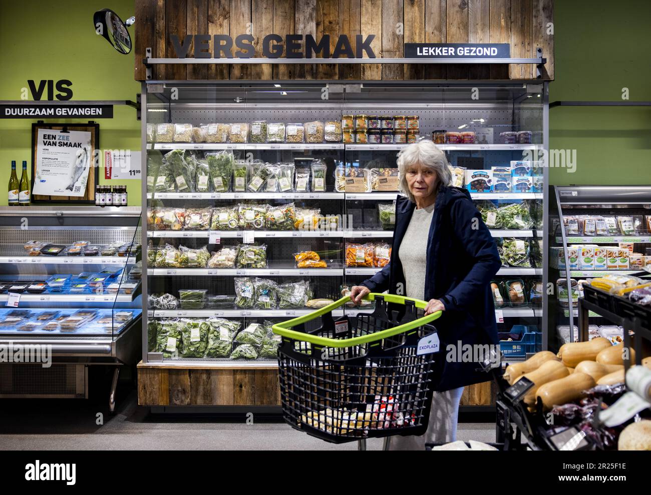 AMSTELVEEN - le supermarché bio Ekoplaza. Le secteur agricole devra satisfaire à des exigences plus strictes en matière de durabilité. ANP RAMON VAN FLYMEN pays-bas sortie - belgique sortie Banque D'Images