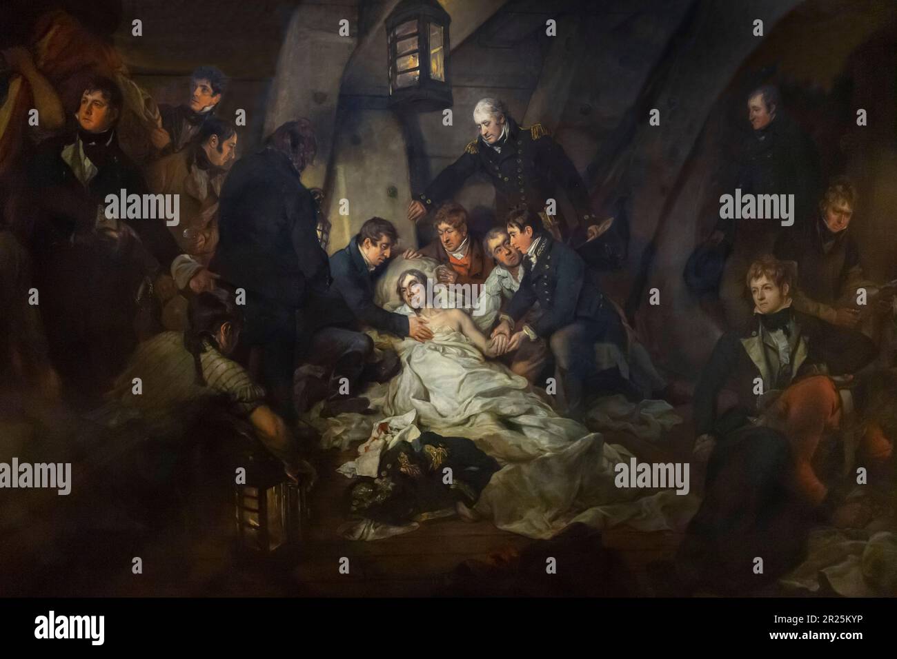 La mort de Nelson, 21 octobre 1805, Arthur William Devis, 1807, Banque D'Images