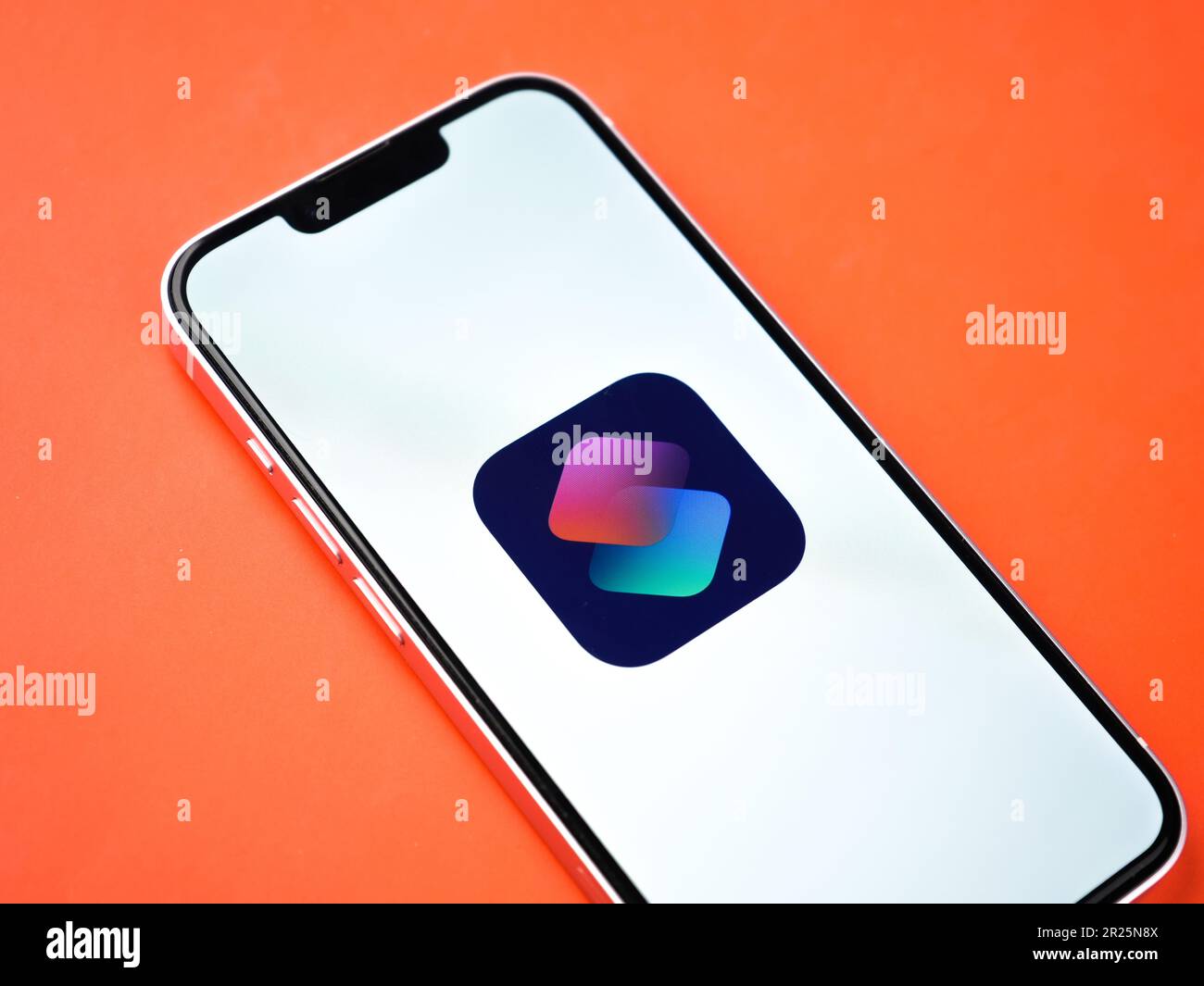 Assam, inde - 30 mars 2021 : logo raccourcis sur l'image de stock de l'écran du téléphone. Banque D'Images