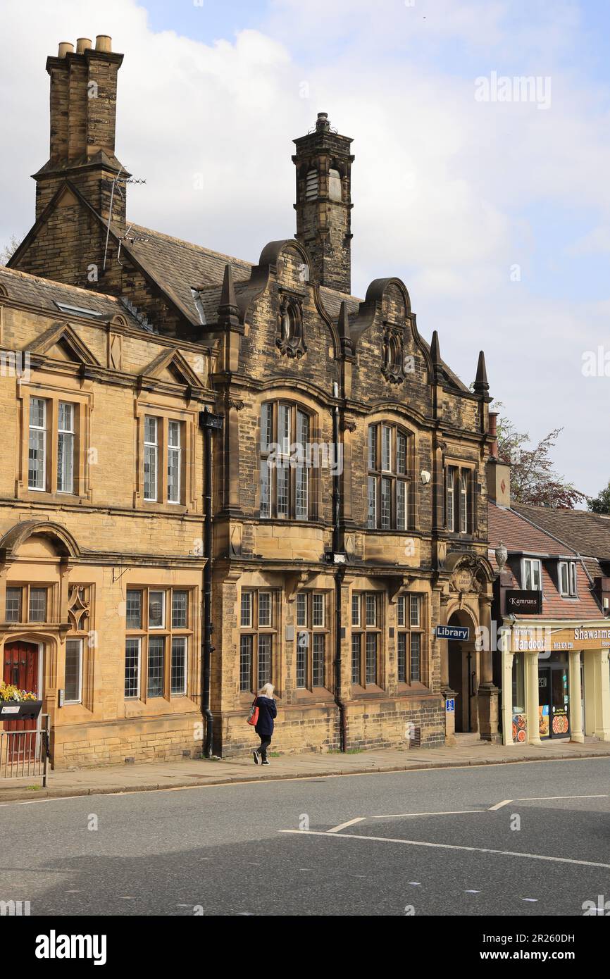 Chapel Allerton, l'une des plus belles banlieues de Leeds avec des bâtiments de caractère et un esprit communautaire fantastique, West Yorkshire, Royaume-Uni Banque D'Images