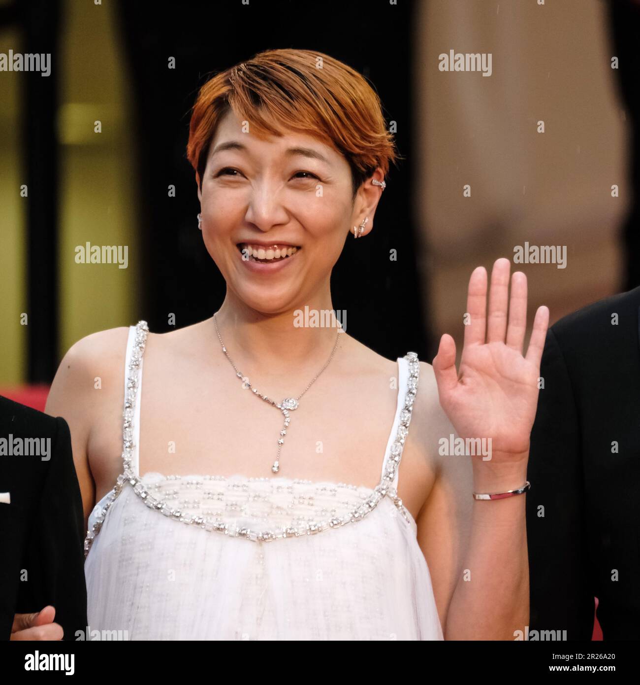 Cannes, France. 17th mai 2023. Sakura Ando photographié au tapis rouge pour le film Monster (Kaibutsu) lors du Festival International du film de Cannes 76th au Palais des Festivals de Cannes, France photo de Julie Edwards/Alamy Live News Banque D'Images Cannes, France. 17th mai 2023. Sakura Ando photographié au tapis rouge pour le film Monster (Kaibutsu) lors du Festival International du film de Cannes 76th au Palais des Festivals de Cannes, France photo de Julie Edwards/Alamy Live News Banque D'Images