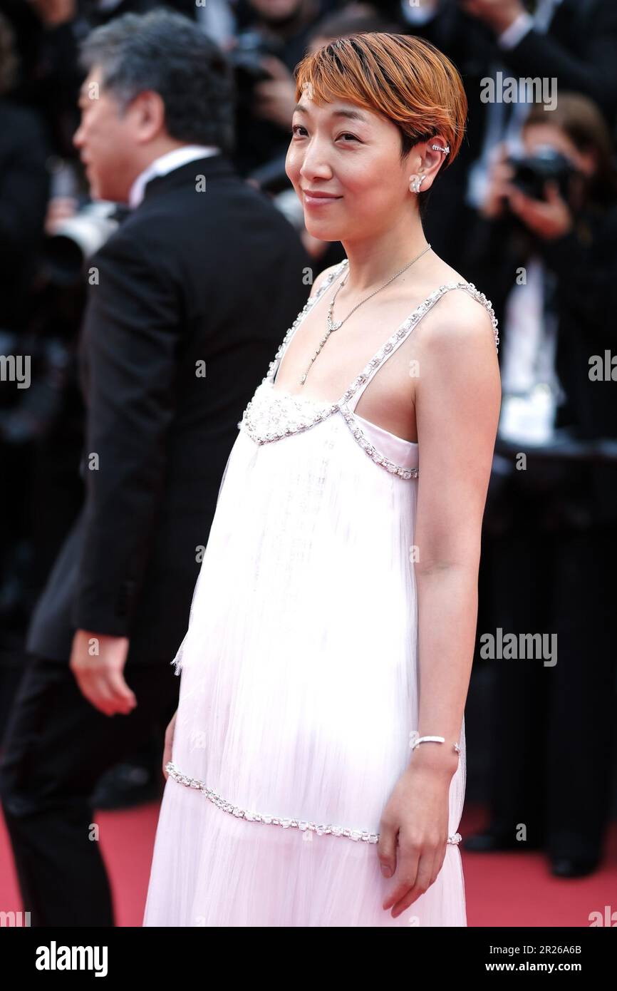 Cannes, France. 17th mai 2023. Sakura Ando photographié au tapis rouge pour le film Monster (Kaibutsu) lors du Festival International du film de Cannes 76th au Palais des Festivals de Cannes, France photo de Julie Edwards/Alamy Live News Banque D'Images Cannes, France. 17th mai 2023. Sakura Ando photographié au tapis rouge pour le film Monster (Kaibutsu) lors du Festival International du film de Cannes 76th au Palais des Festivals de Cannes, France photo de Julie Edwards/Alamy Live News Banque D'Images