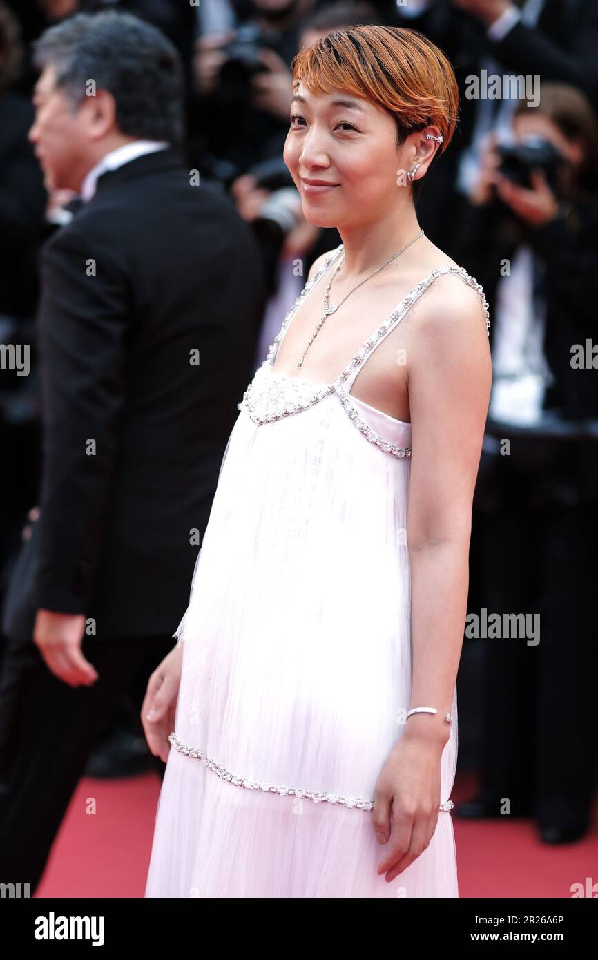 Cannes, France. 17th mai 2023. Sakura Ando photographié au tapis rouge pour le film Monster (Kaibutsu) lors du Festival International du film de Cannes 76th au Palais des Festivals de Cannes, France photo de Julie Edwards/Alamy Live News Banque D'Images Cannes, France. 17th mai 2023. Sakura Ando photographié au tapis rouge pour le film Monster (Kaibutsu) lors du Festival International du film de Cannes 76th au Palais des Festivals de Cannes, France photo de Julie Edwards/Alamy Live News Banque D'Images