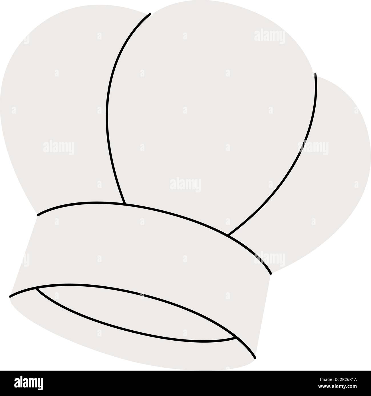 Chapeau de chef, icône de chapeau de cuisinier. Silhouette des outils de cuisine. Illustration vectorielle. Illustration de Vecteur