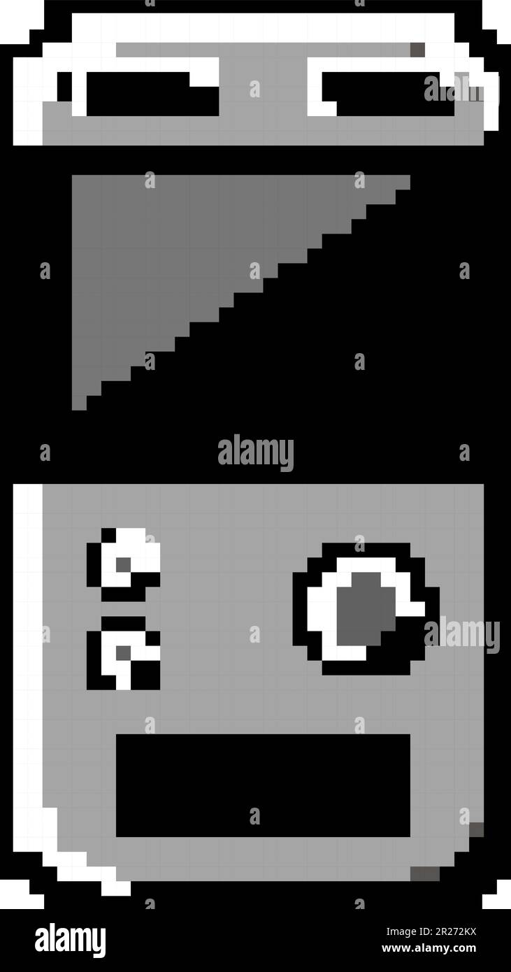 enregistreur dictaphone jeu pixel art illustration vecteur Illustration de Vecteur