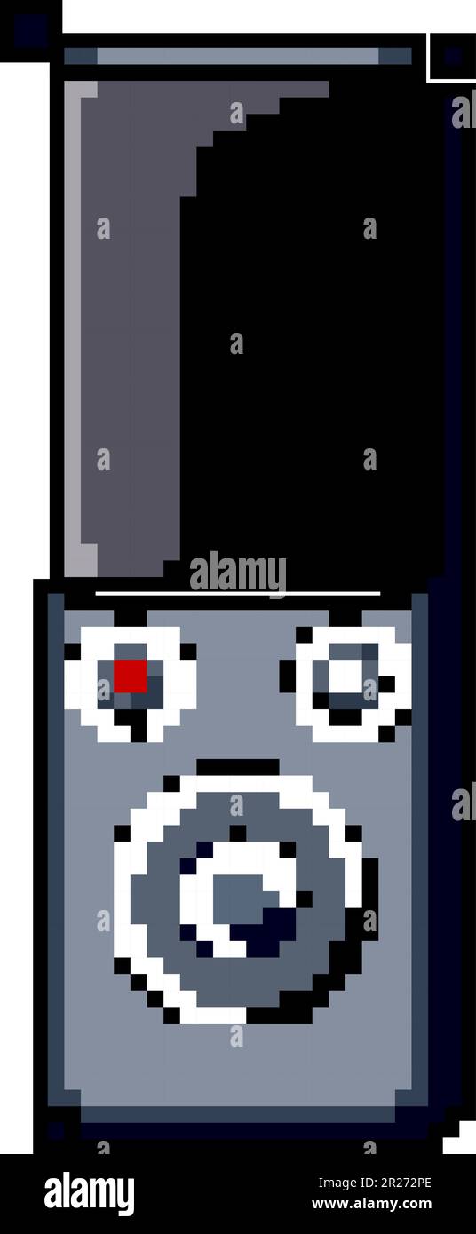 illustration numérique de vecteur d'art de pixel de jeu de dictaphone Illustration de Vecteur