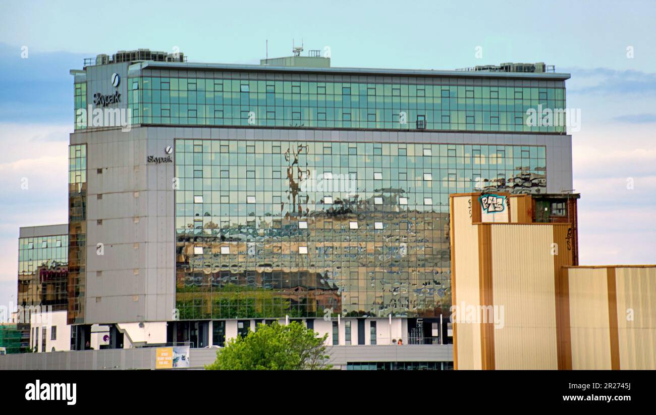 vue aérienne de l'aménagement du bureau du skypark Banque D'Images