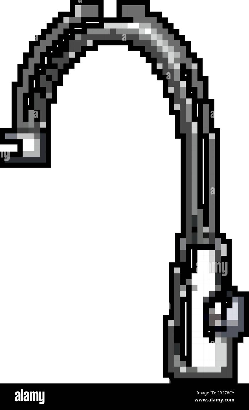 flow robinet eau jeu pixel art vecteur illustration Illustration de Vecteur