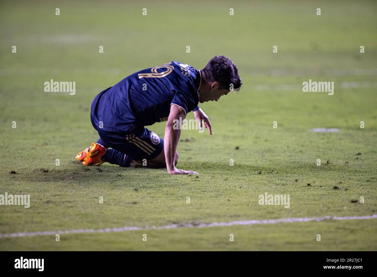 Chester, Etats-Unis, 17 mai 2023 Joaquin Torres (19 Union) pendant le match de football de la Ligue majeure entre Philadelphie Union et Orlando City SC à DC United à Chester, PA (Georgia Soares/SPP) Credit: SPP Sport Press photo. /Alamy Live News Banque D'Images